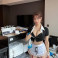 호텔 청소부 느낌의 명아츄 티팬티 가터벨트
